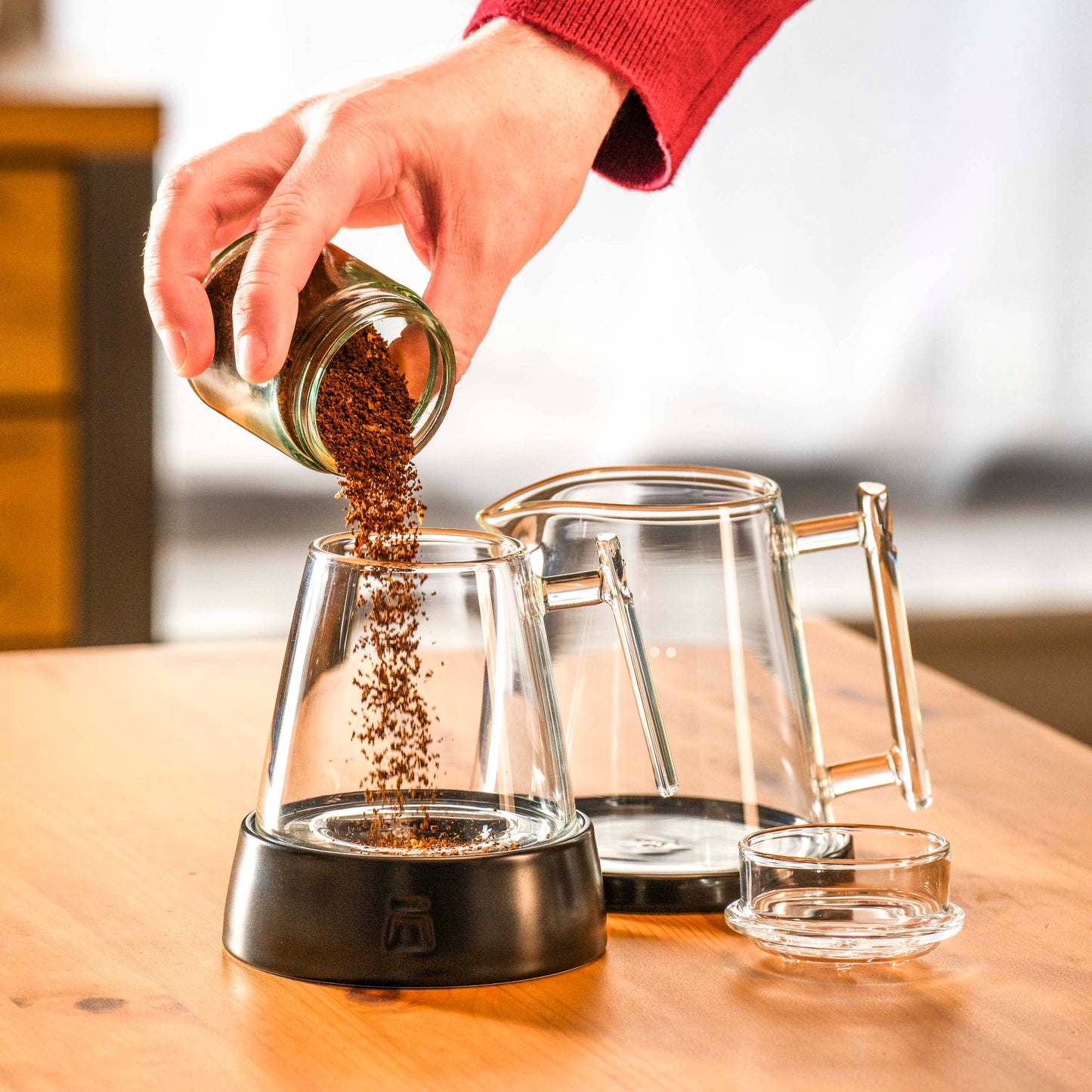 100% Glass No-Filter Coffee Maker